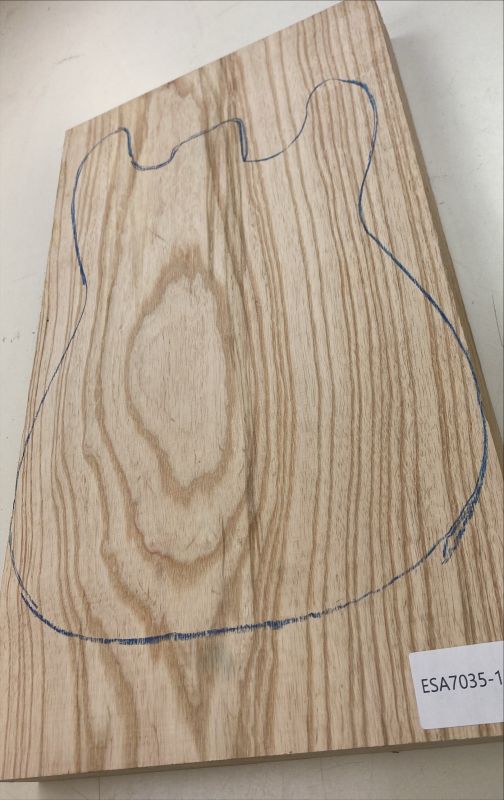 Body Swamp Ash, 1-pc. edge-glued, Unique Piece #151